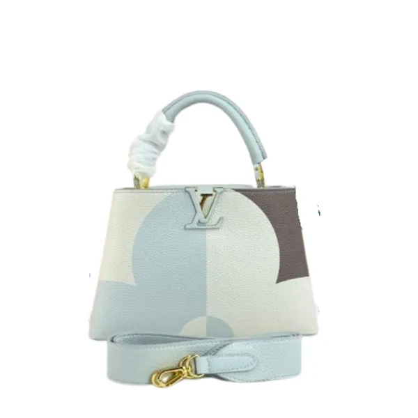 Louis Vuitton Capucines Ice Age White 31.5cm