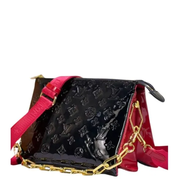 Louis Vuitton Coussin PM Bag Black Red 26cm