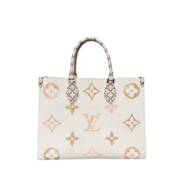 Louis Vuitton White OnTheGo MM