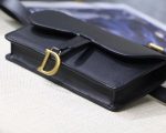 DIOR SADDLE BELT POUCH BLACK