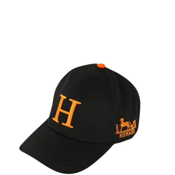 Hermes New Carriage Baseball Black Cap
