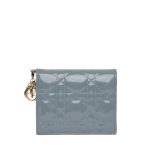 DIOR LADY MINI WALLET GRAY CANNAGE