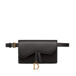 DIOR SADDLE BELT POUCH BLACK
