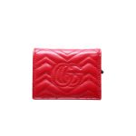 GUCCI MARMONT CARD CASE WALLET 11CM RED