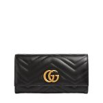 GUCCI MARMONT CONTINENTAL WALLET BLACK