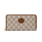 GUCCI ZIP AROUND WALLET WITH INTERLOCKING 19CM