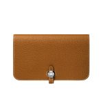 HERMES DOGON DUO LONG WALLET BROWN