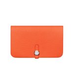 HERMES DOGON DUO LONG WALLET ORANGE