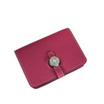 HERMES DOGON DUO MINI WALLET PINK