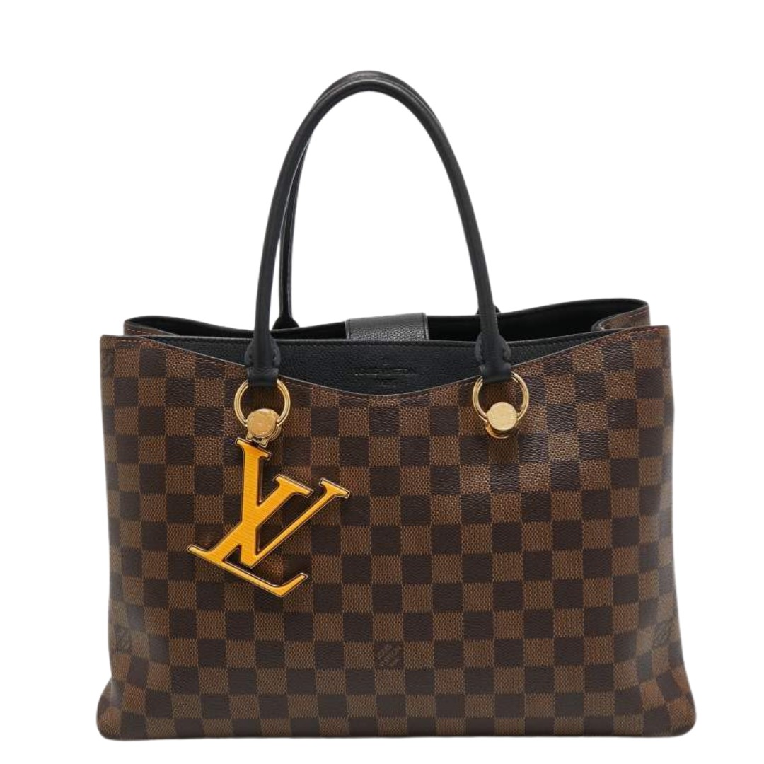 LOUIS VUITTON 36CM MONOGRAM CANVAS BLACK RIVERSIDE BAG