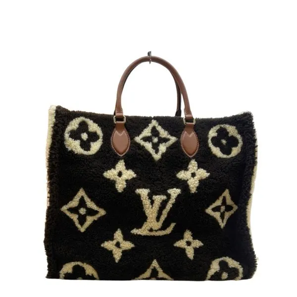 Louis Vuitton 40cm Black And White OnTheGo Monogram Teddy Fleece