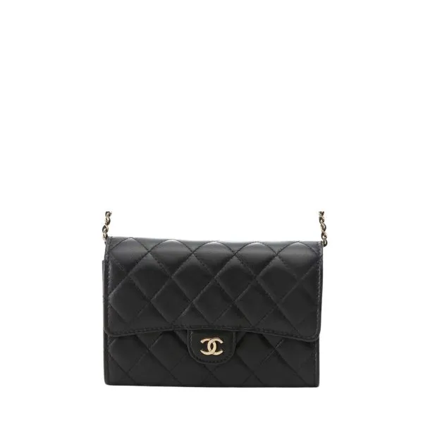 Chanel Classic Card Holder Black 15cm