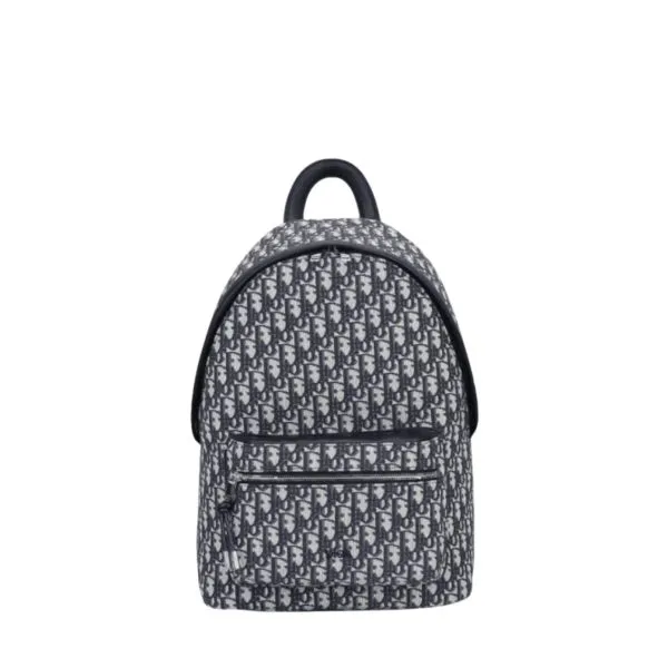Dior Beige And Black 40cm Rider Oblique Jacquard Backpack