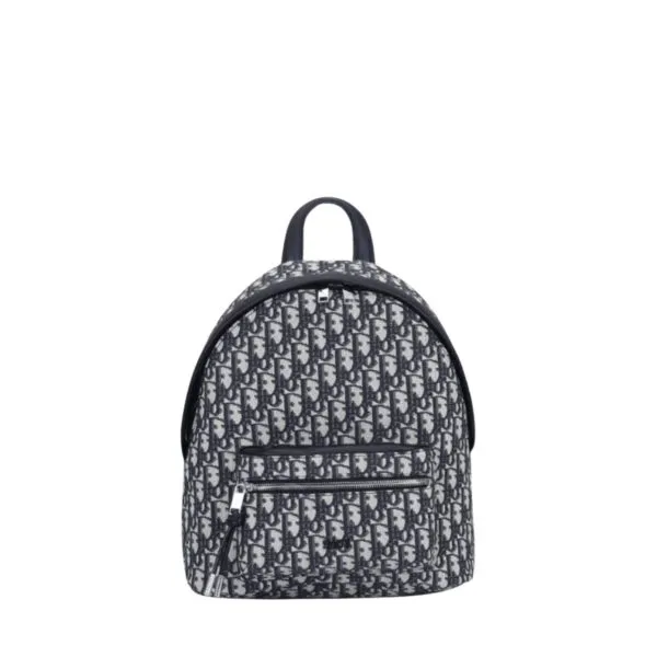 Dior Beige And Black 38cm Rider Backpack Oblique Jacquard
