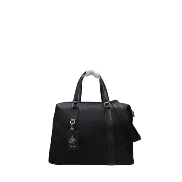 Prada Saffiano Large Tralver Bag Black