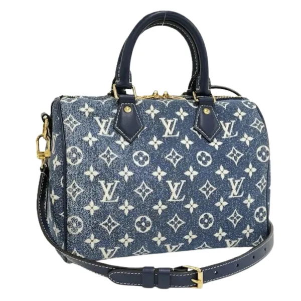 Louis Vuitton Navy Blue Speedy Bandoulière 25