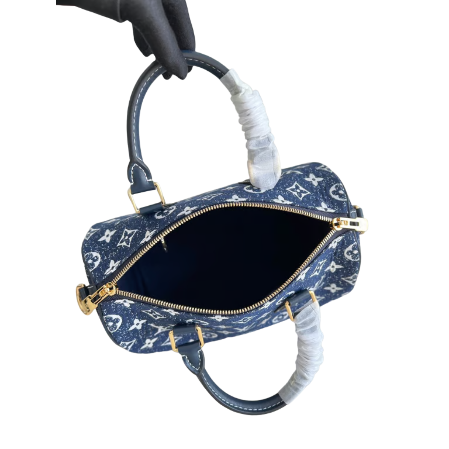 LOUIS VUITTON NAVY BLUE SPEEDY BANDOULIÈRE 25