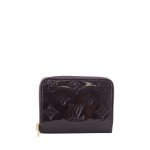 LOUIS VUITTON VERNI ZIPPY COIN BLACK WALLET