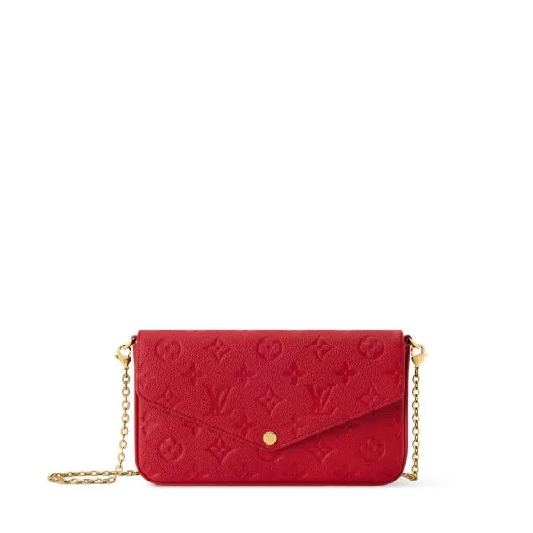 Louis Vuitton Félicie Pochette Scarlet Red