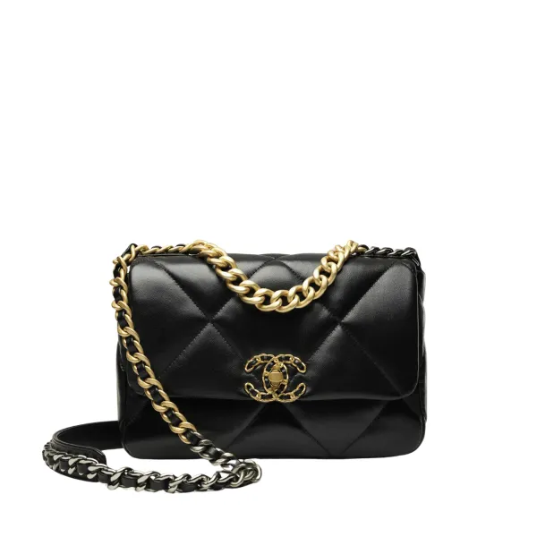 Chanel 19 Flap Bag Black 32cm