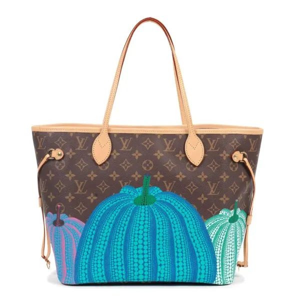 Louis Vuitton x Yayoi Kusama 31cm Green Blue and Purple MM Neverfull