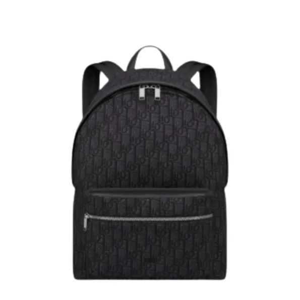 Dior Black 40cm Rider Oblique Jacquard Backpack