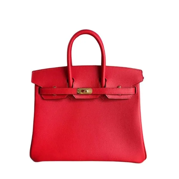 Hermes's Birkin Swift S3 Bright Red Gold Hardware 25cm