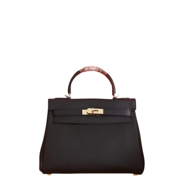 Hermes 32cm Gold Hardware Kelly Black Sellier Rouge Epsom