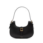 SAINT LAURENT LE FERMOIRE LEATHER SHOULDER BAG BLACK