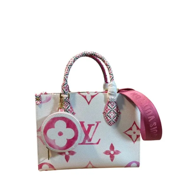 Louis Vuitton 25cm PM OnTheGo Pink Handbag