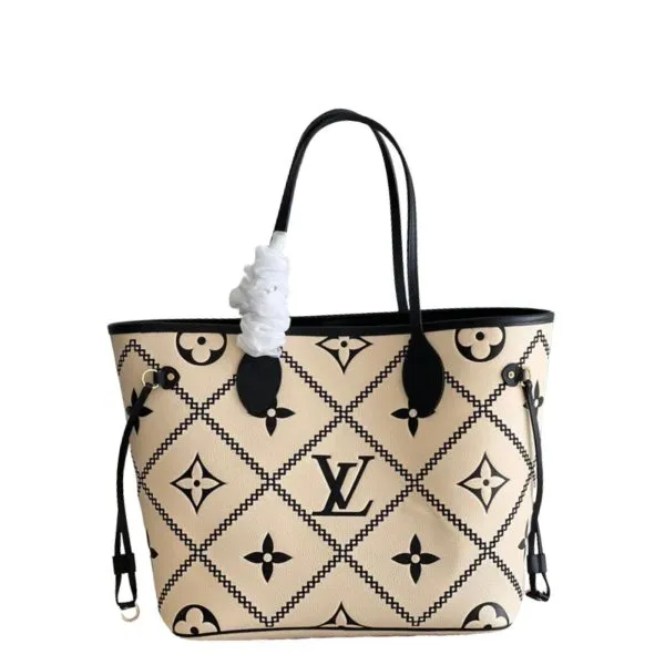 Louis Vuitton 31cm MM Neverfull Begie And Black
