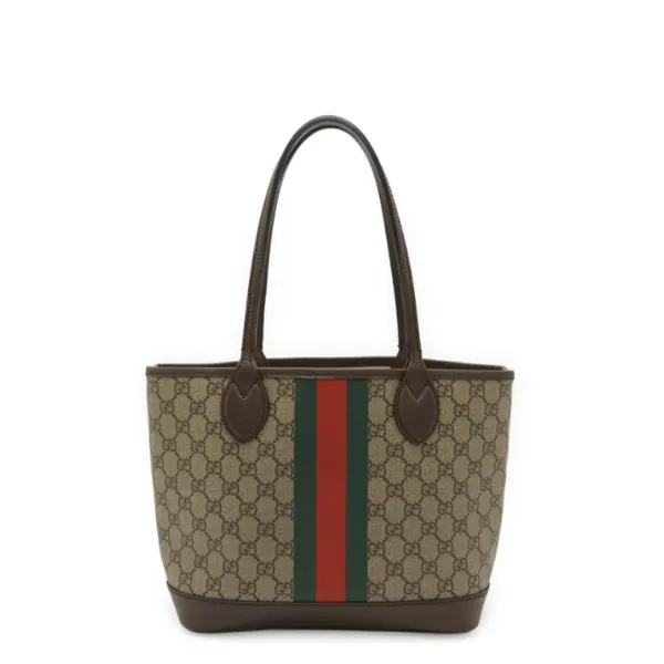 Gucci 25cm Ophidia Small Tote Bag Beige And Ebony GG