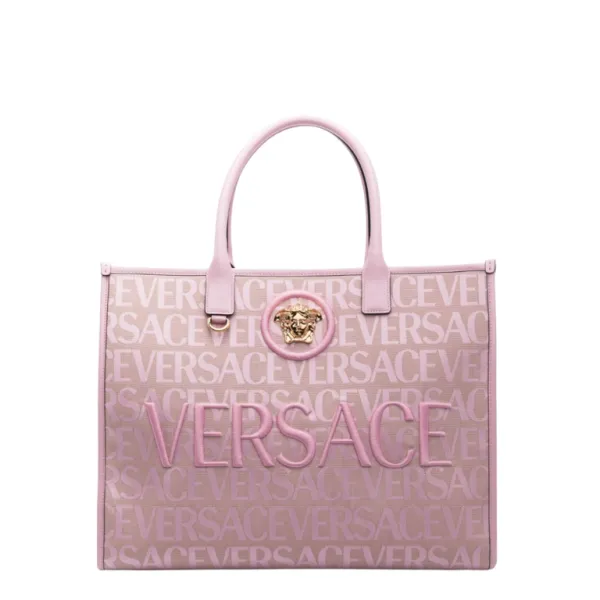 Versace Allover Large Tote Bag Pink 39cm 1004741 1a08199 Dtu Unica 2n77v