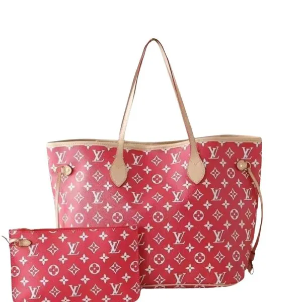 Louis Vuitton Neverfull Monogram Giant MM Red