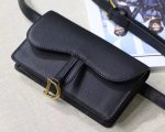 DIOR SADDLE BELT POUCH BLACK