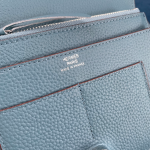 HERMES DOGON DUO LONG WALLET BLUE
