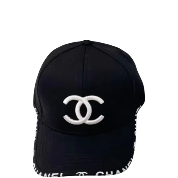 Chanel Cotton Baseball Black Cap