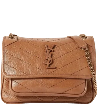 Saint Laurent Cassandra Medium Chain Bag in Smooth Leather