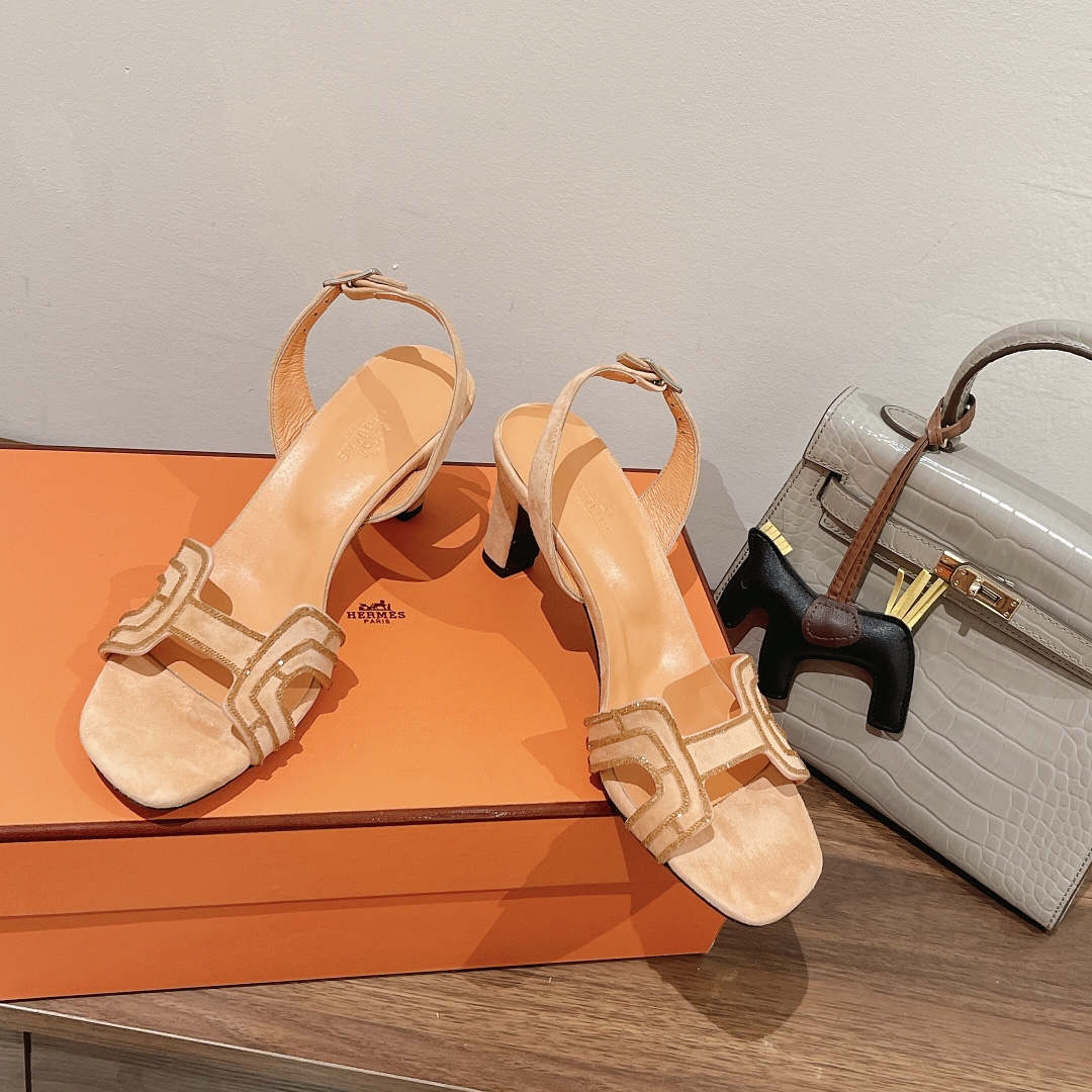 HERMES BEIGE PREMIERE SANDAL