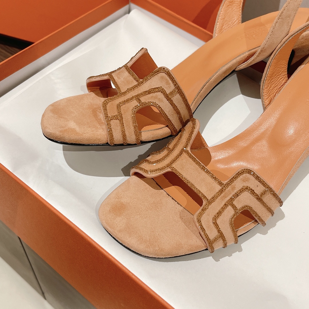 HERMES BEIGE PREMIERE SANDAL
