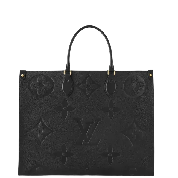 Louis Vuitton Bag Black OnTheGo GM Monogram Empreinte Tote 41cm