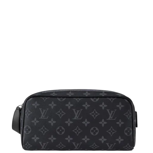 Louis Vuitton 11in/28cm Black Toilet Dopp Kit Bag