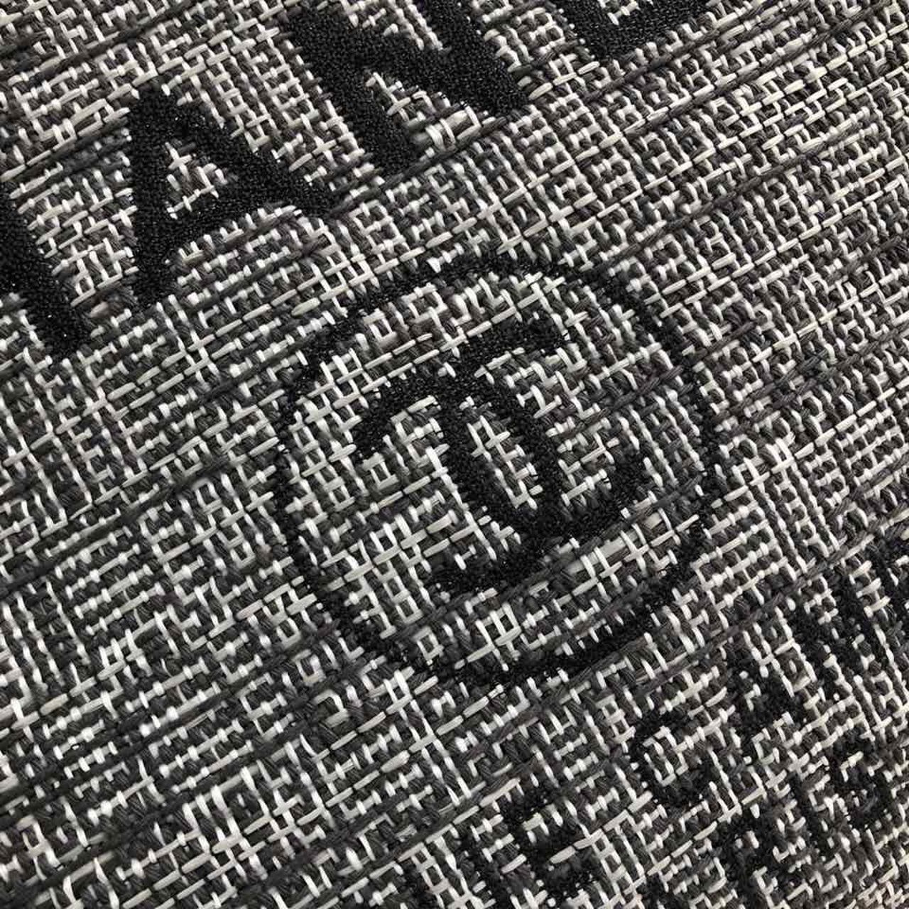 CHANEL BLACK DEAUVILLE TOTE RAFFIA CANVAS BAG