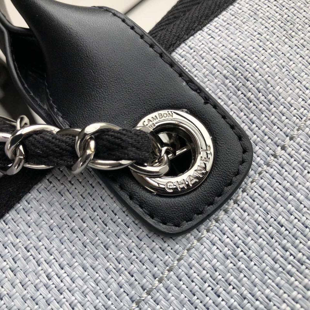 CHANEL’S GRAY DEAUVILLE TOTE