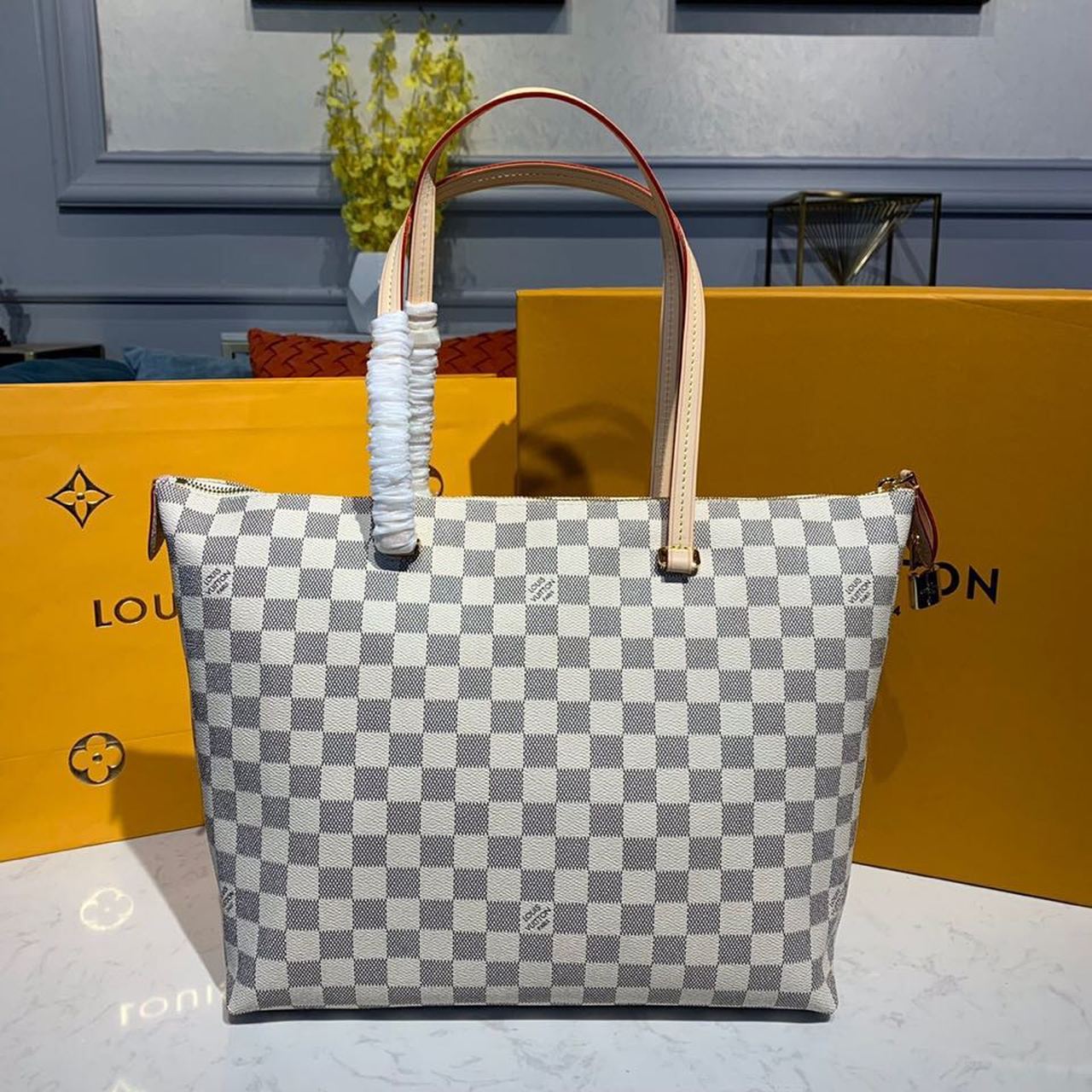 LOUIS VUITTON DAMIER AZUR CANVAS LENA MM