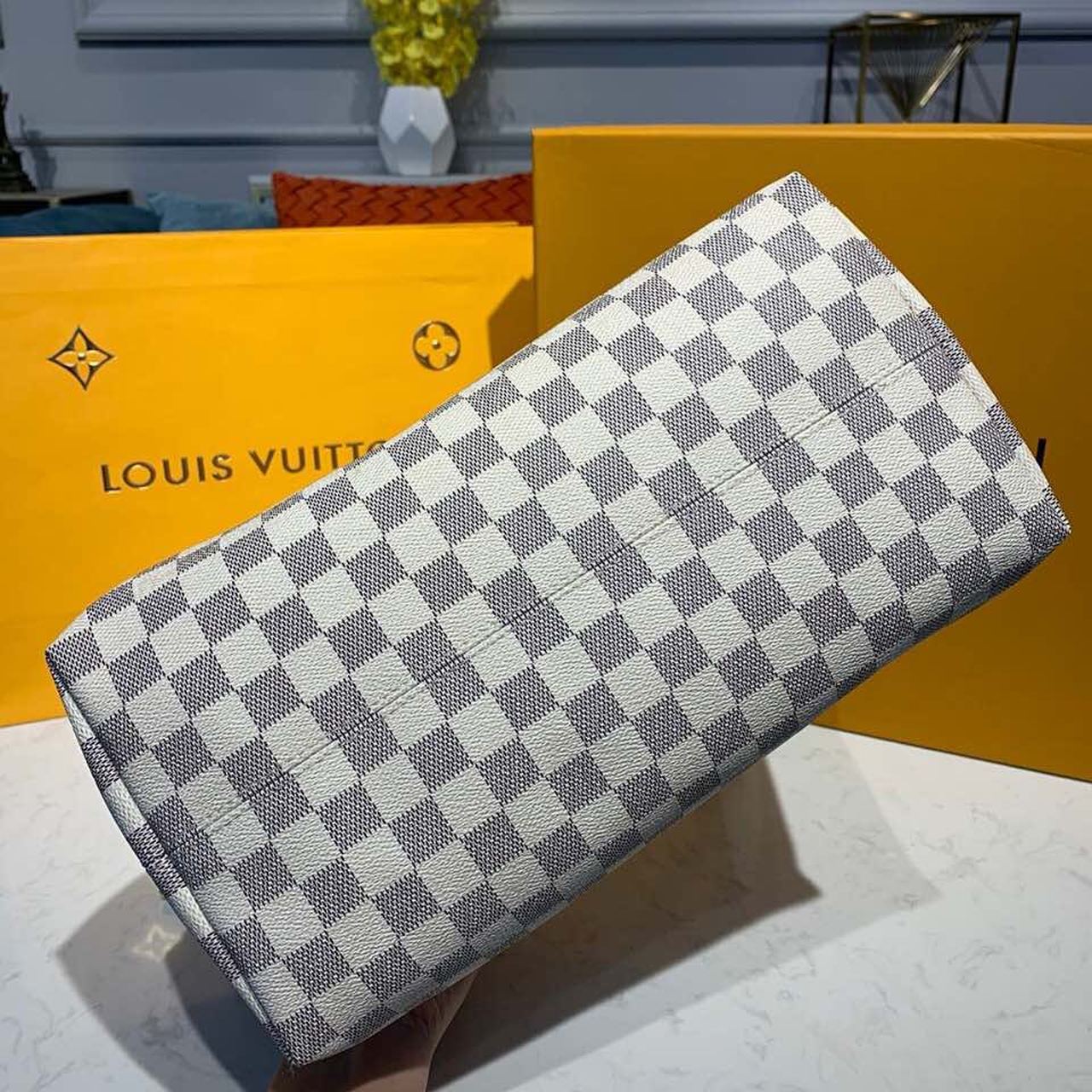 LOUIS VUITTON DAMIER AZUR CANVAS LENA MM