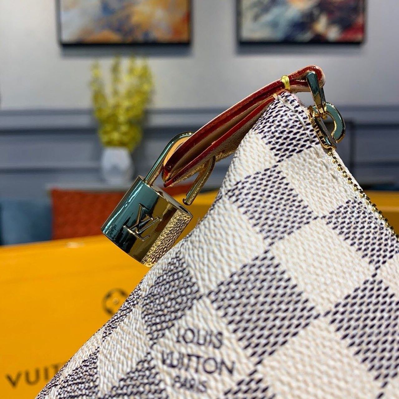 LOUIS VUITTON DAMIER AZUR CANVAS LENA MM