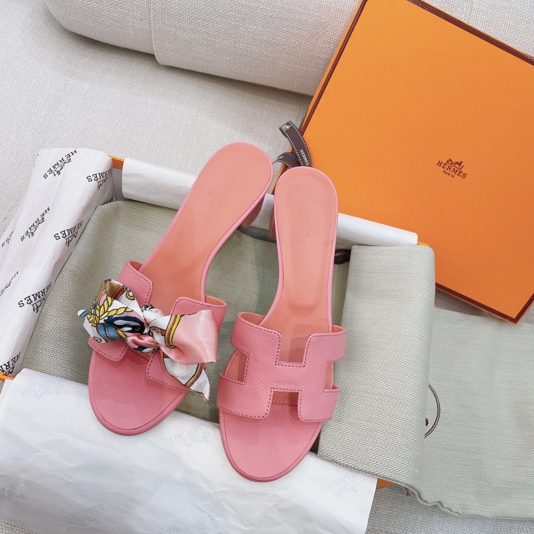 HERMES PINK OASIS SANDAL