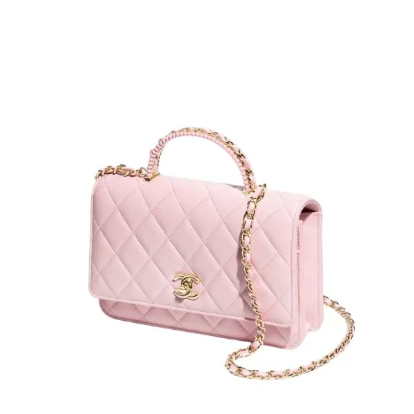 Chanel Wallet On Chain Light Pink 7.6in/19cm For