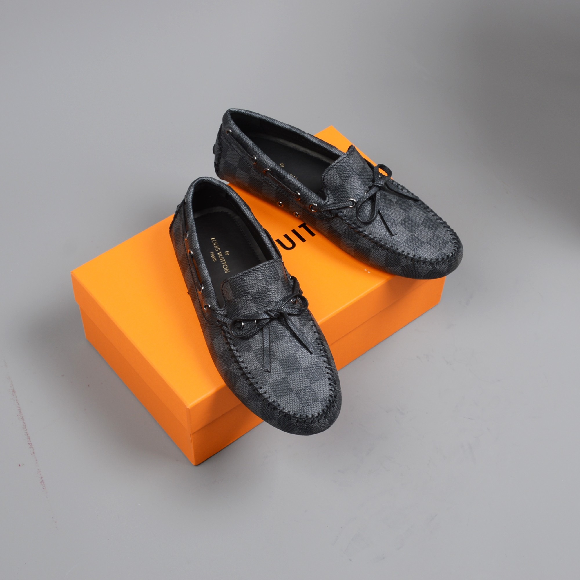 LOUIS VUITTON MOCCASIN LOAFERS BLACK VIRGIL ABLOH